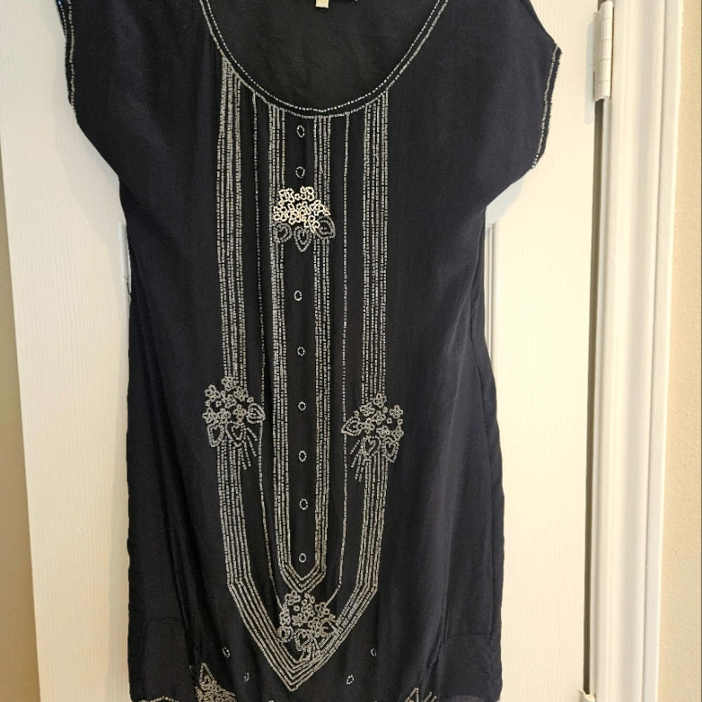 Silk and Sequin dress in size xs beyond vintage
